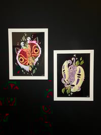 Image 2 of Mononoke Peony Original Watercolor