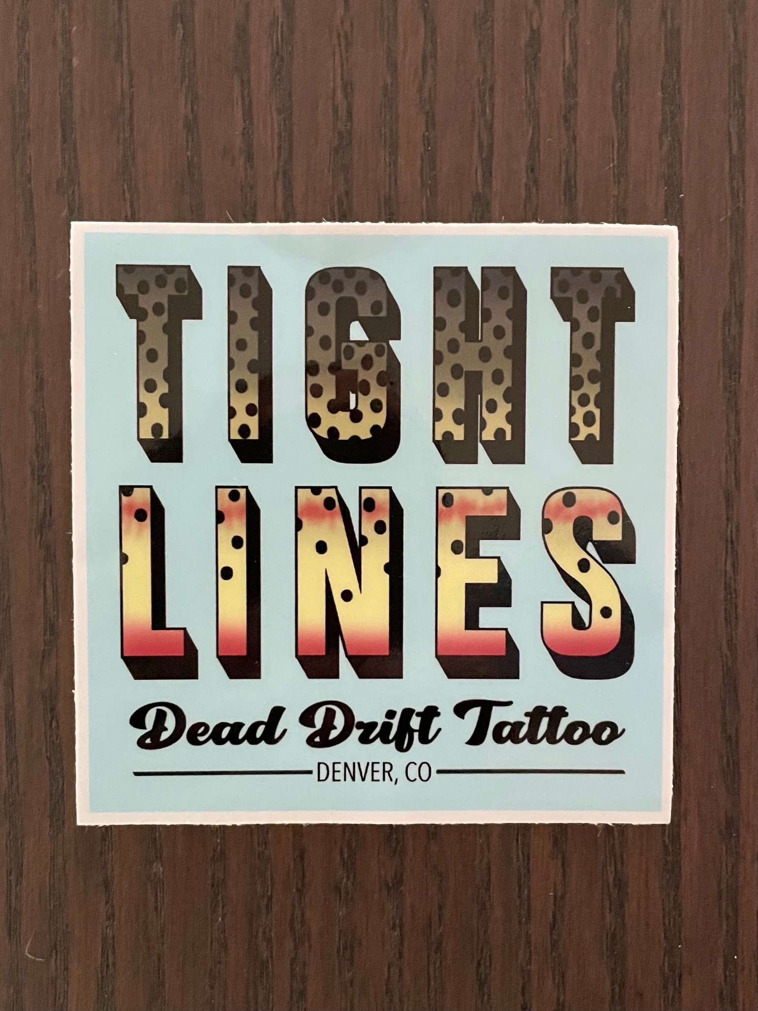 Image of Tight Lines Sticker