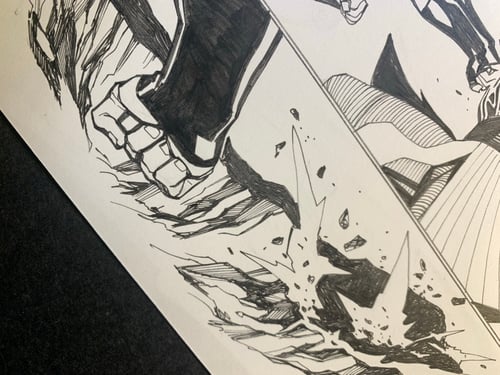 Image of POWER MAN:TIMELESS #1 page10 original art