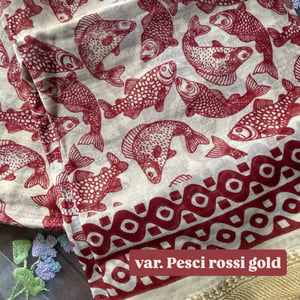 Image of PAREO COTONE STAMPATO GOLD