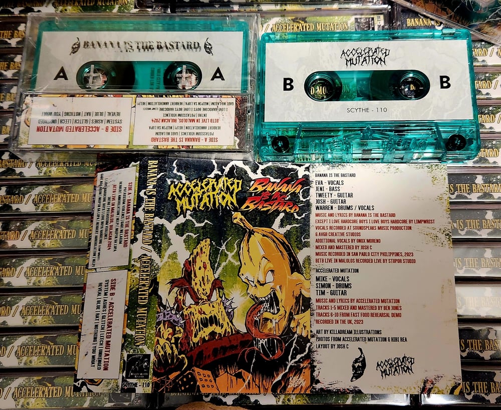 Banana Is The Bastard / Accelerated Mutation split Cassette (Scythe - 110)