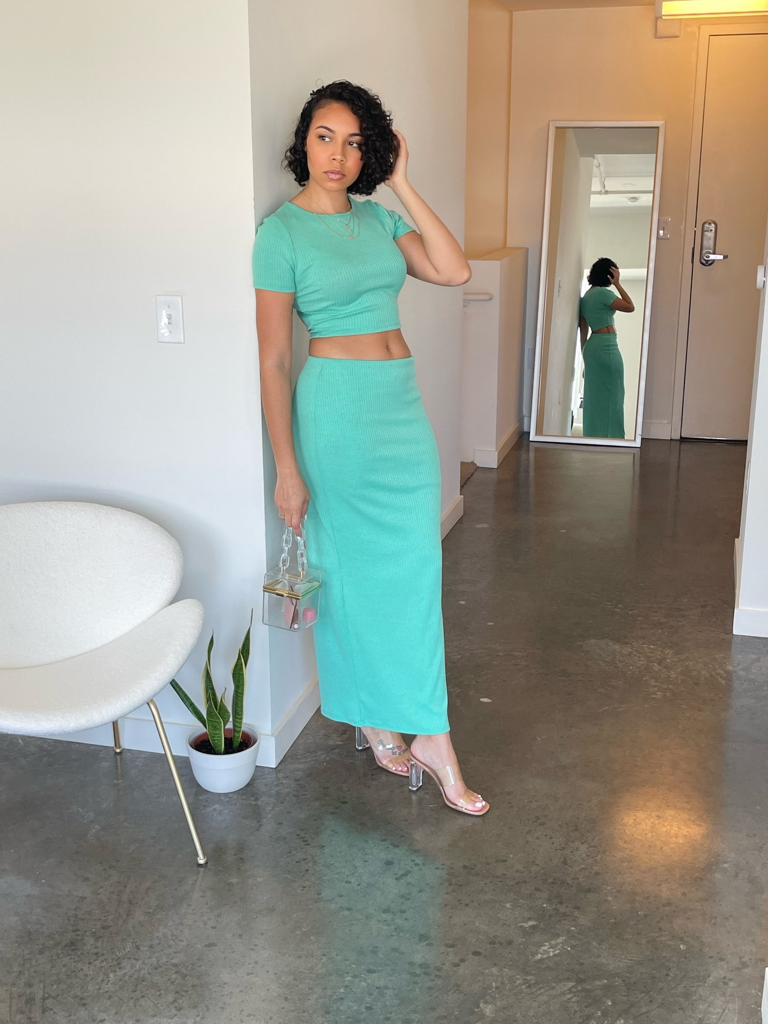 Image of Mermaid Maxi Skirt Set 