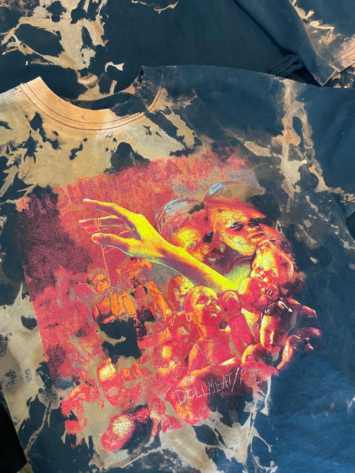 Dollmeat/Pig tie dye t-shirt | Dark Trail Records