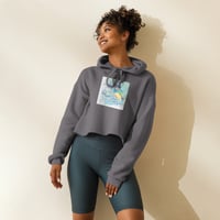 Image 1 of Crop Hoodie with Bird