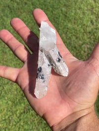Image 8 of Mongolian Quartz with Calcite and Hematite Flowers #1799