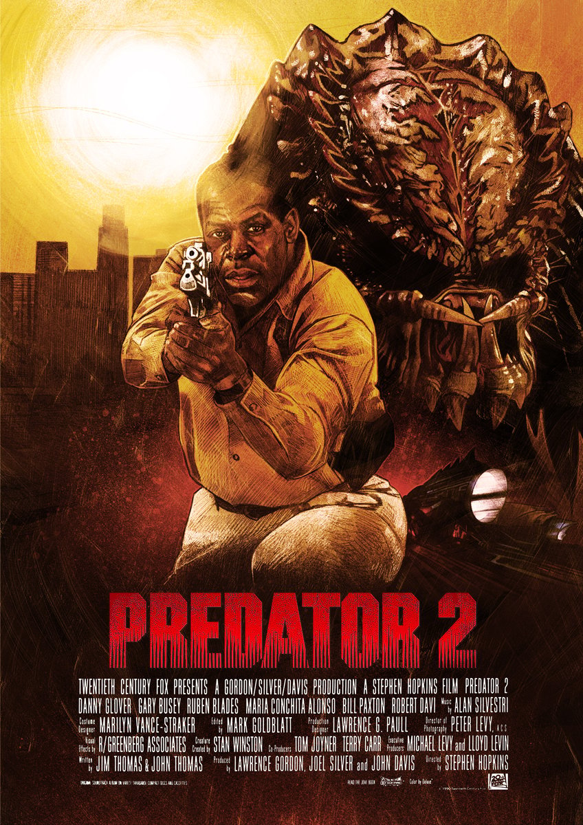 Predator 2 A3 Giclée Art Print | Chris Owen Art