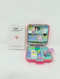 Image 4 of Ensemble bracelet et Polly Pocket carré fushia fête d'anniversaire