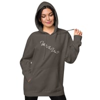 Image 3 of What's The Use Embroidered Unisex Pigment-Dyed Hoodie