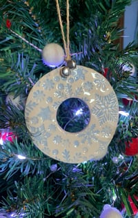 Image 4 of Handmade Snowflake Wreath.