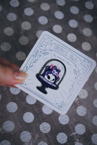 Image 6 of Skellekat and Pumpkat terrarium pins
