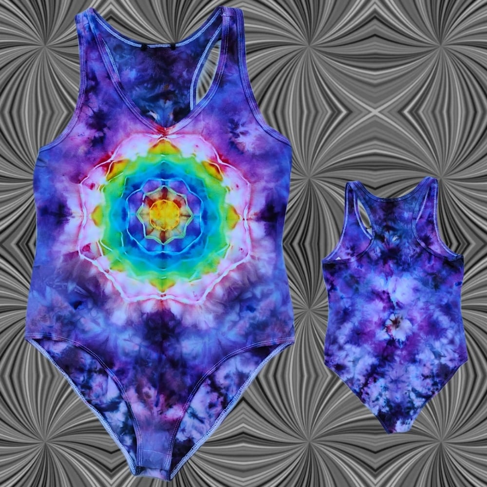 Image of Medium Purple Mandala Bodysuit 