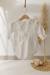 Image 3 of Baby photosession body | Bethany | age 9-12 months | white dots | sitter