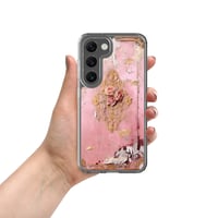 Image 7 of Pastel Pink Tattered Texture Rose Gold Goth Lolita Kawaii Inspired Clear Case for Samsung®