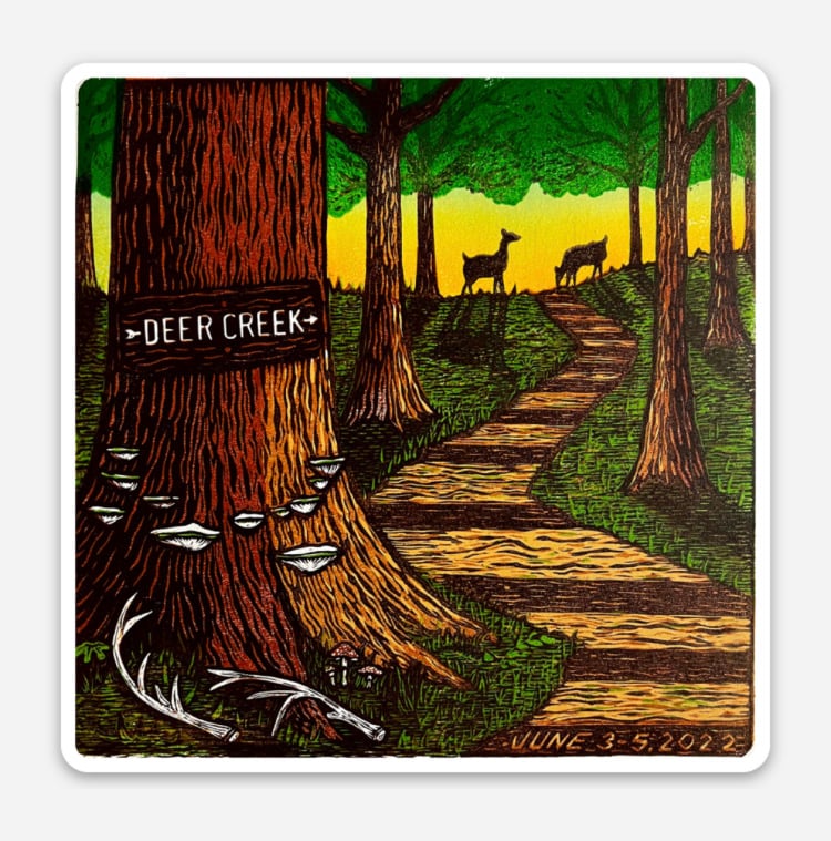 Image of Phishin’ at the Creek stickers