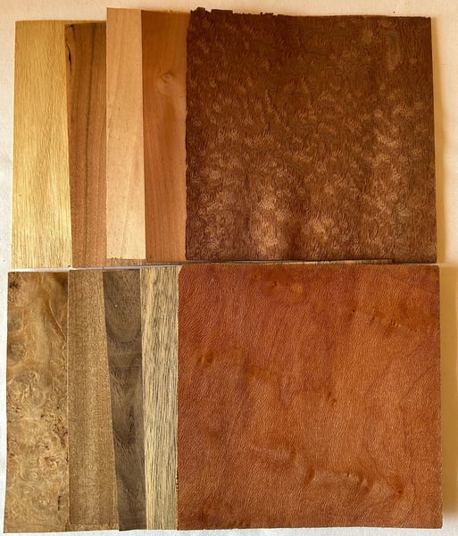 Image of Wood Veneer 10 Sheets Mixed  
