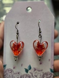 Fiery Heart earrings