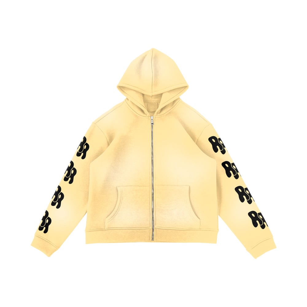 RTTO "Wavy" 4 Logo Zip Up in Honey