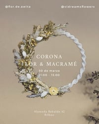 Taller corona floral & macramé 