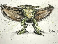 Image 3 of Flasher Gremlin - Daily Halloween 9x7 - Creepy Cuties And Killer Kaijus 