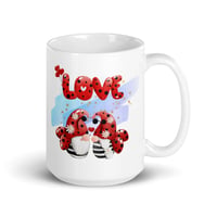 Image 4 of Lady bug Love mug white background glossy mug