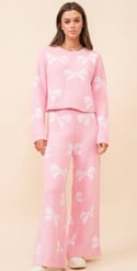 Pre-Order Now Pink Bow 2pc Set 