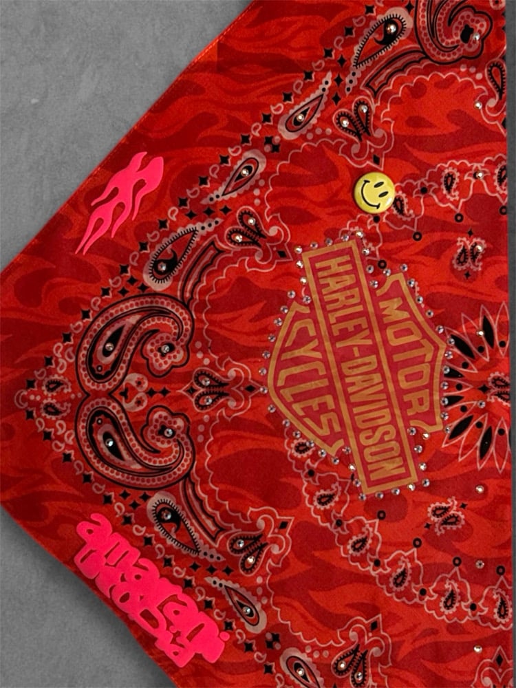 neon flame bandana (Ready To Ship) 
