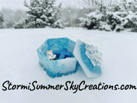 Image 2 of Blue Octagon Prayer/Trinket Box