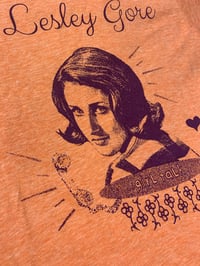 Image 3 of 70's Sportswear SMALL Leslie Gore Orange Ringer