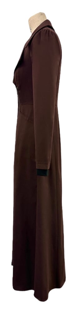 McClearon Jacket- Chocolate asymmetrical Zip Trench jacket/Dress