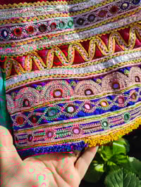 Image 17 of Vintage Fez Crop Tribal Top chest 30 inches