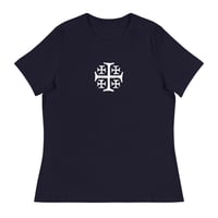Image 2 of Women's Relaxed T-Shirt with Orthodox Cross
