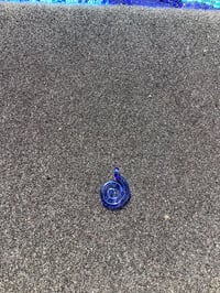 Image 1 of Small Cobalt Blue Spiral Pendant 
