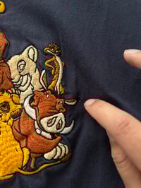 Image 3 of rare lion king embroidered shirt