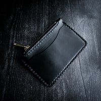 Image 2 of ZIP POUCH WALLET - BLACK