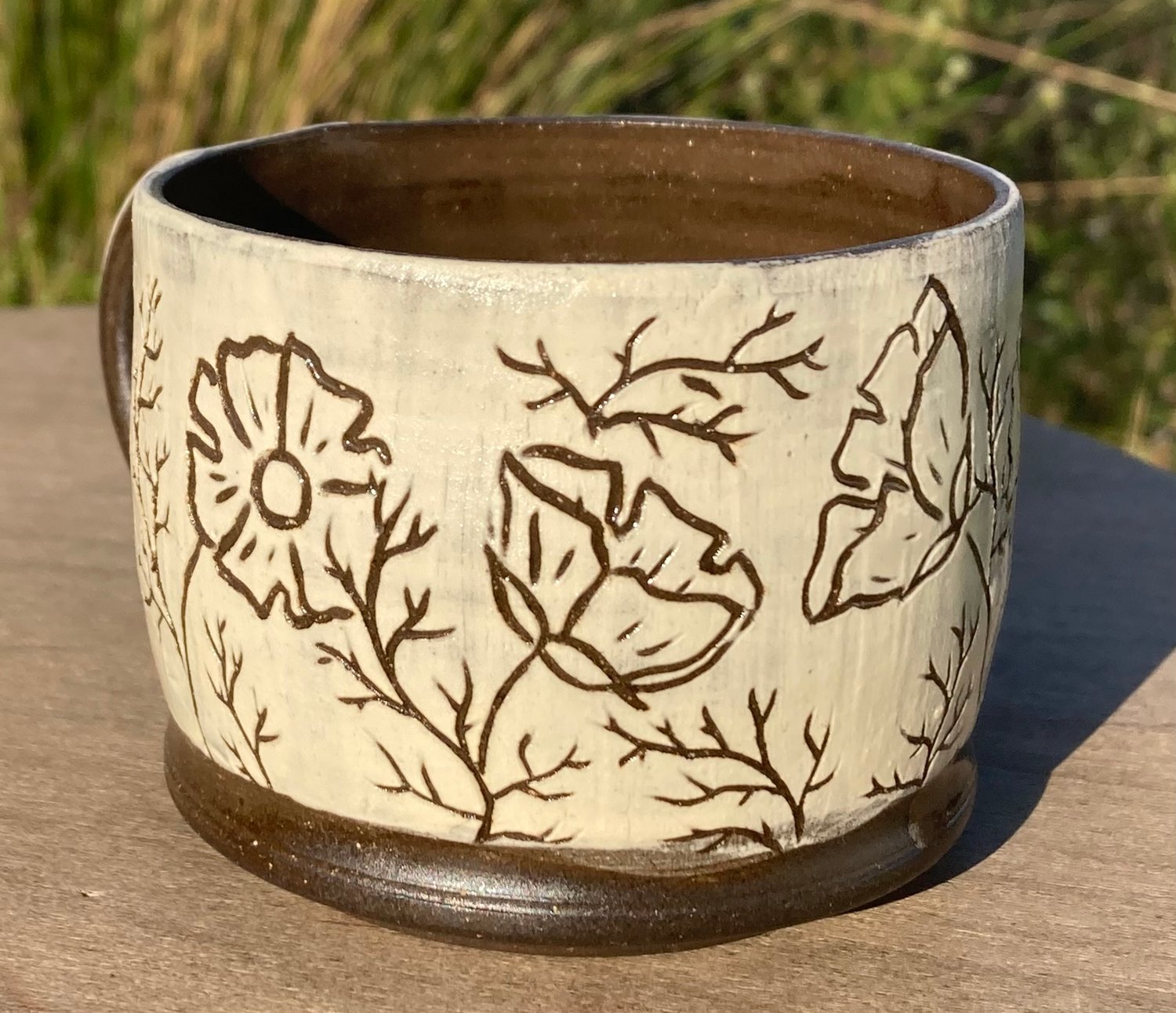 Carved Cosmos Mug, 6 oz