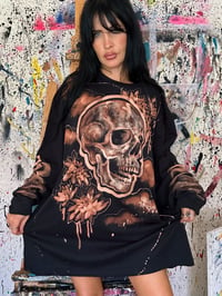 Image 3 of “YES MASTER” BLEACH PAINTED LONG SLEEVE T-SHIRT 2XL