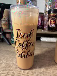 Image 3 of Coffee effect highland cow tumbler 