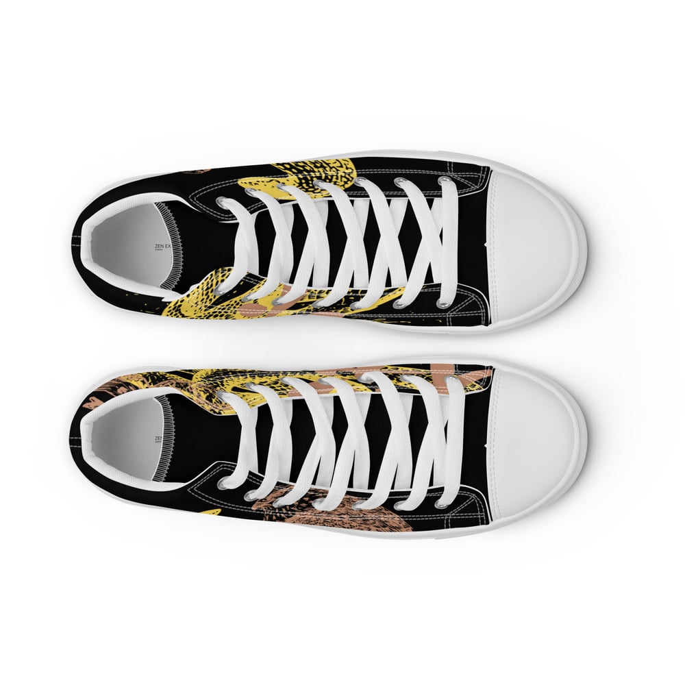 ZEN EXP - “Snake vs. Falcon” Men’s high top canvas shoes