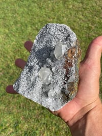 Image 25 of UV Calcite On Quartz With Rainbow Chalcopyrite Specimen #1698
