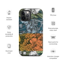 Image 13 of Art Nouveau Inspired Colorful Quartet Boho Hippie Floral Sketch Tough Case for iPhone®