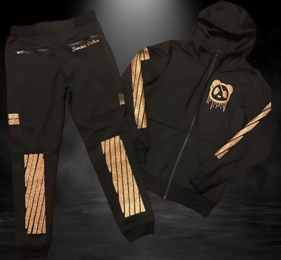 Image of Panda Tech Suit Black/Gold (Unisex)