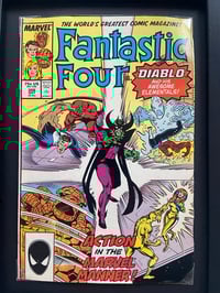 Image 2 of Fantastic Four, framed complete vintage Marvel comic, No 306 September 1987