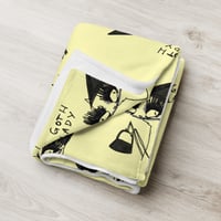 Image 1 of goth lady Throw Blanket