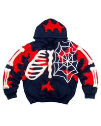 Image 1 of Reworked Spider Bones Hoodie Size M