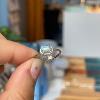 Image 3 of stars and moonstone ring
