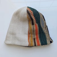 Image 2 of Upcycled Reversible Beanie Cotton Blend 37