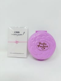 Image 1 of Ensemble bracelet et Polly Pocket rond rose fleur Théatre