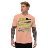 Image 16 of Jesus Has Returned .com Fitted Short Sleeve T-shirt