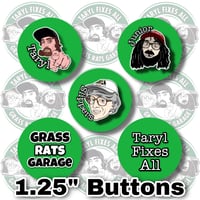 Image 1 of SMALL 1-1/4" TARYL and Co. BUTTONS! Collect ‘em all!
