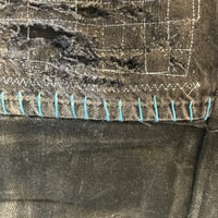 Image 3 of Waxed Black nd Bleu Denim Jeans